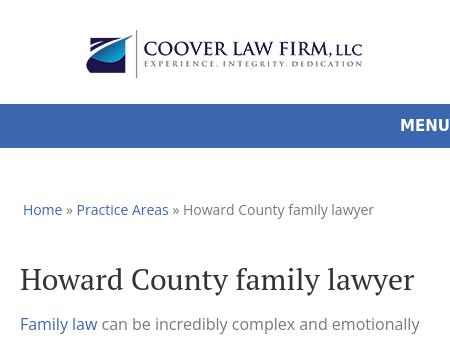 Howard County Family Lawyer