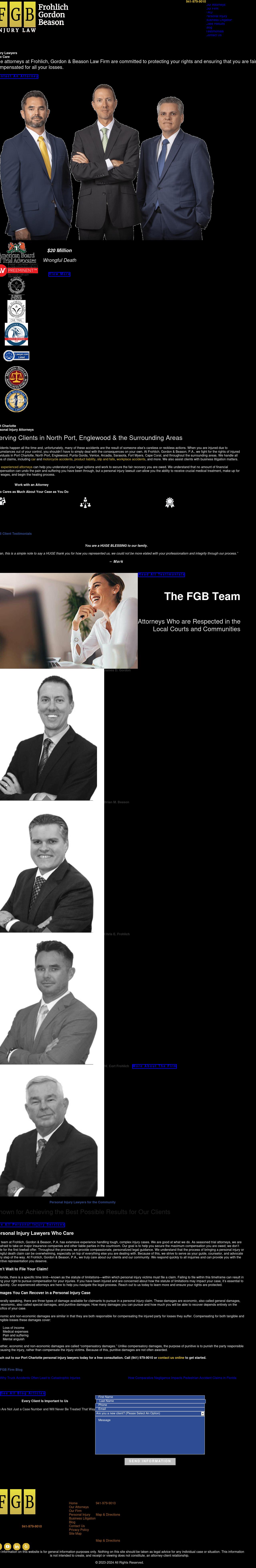 Frohlich, Gordon & Beason, P.A. - Port Charlotte FL Lawyers