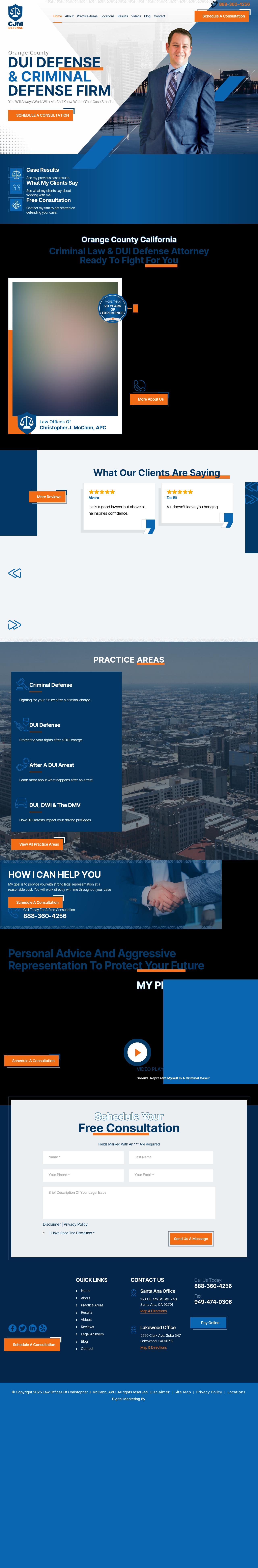 Law Offices of Christopher J. McCann - Santa Ana CA Lawyers
