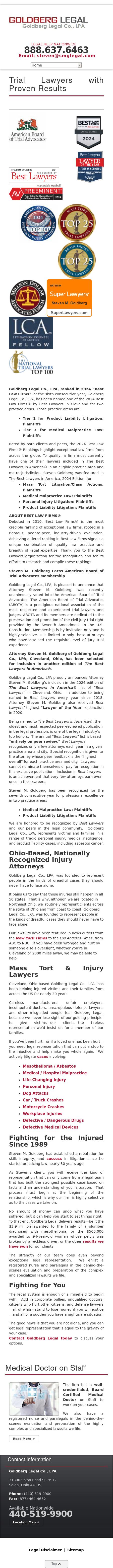 The Goldberg Law Firm Co., LPA - Canfield OH Lawyers