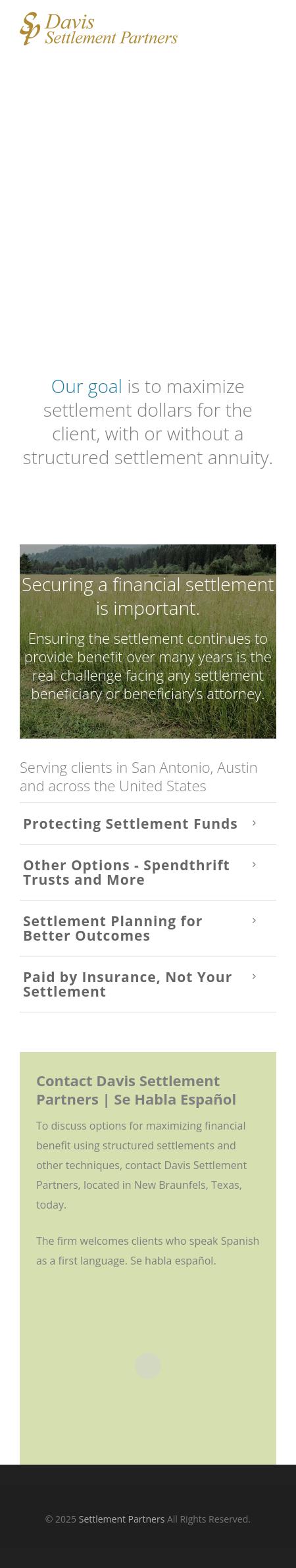 Davis Settlement Partners - New Braunfels TX Lawyers