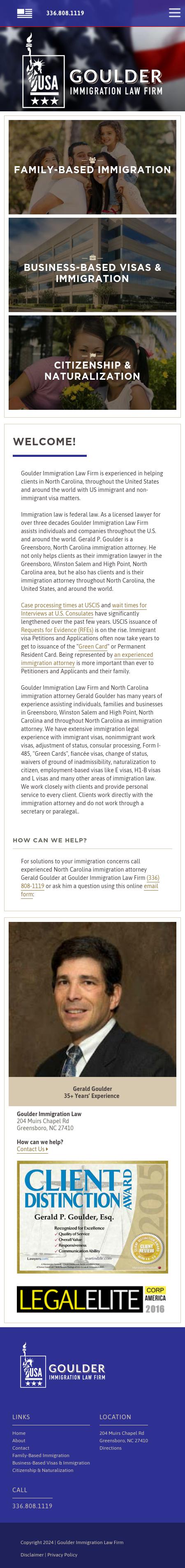 Goulder Immigration Law Firm - Greensboro NC Lawyers