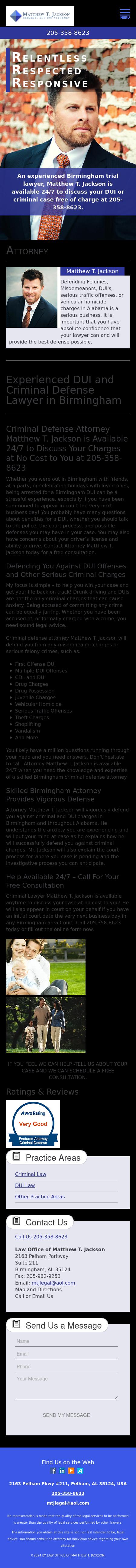 Law Office of Matthew T. Jackson - Pelham AL Lawyers