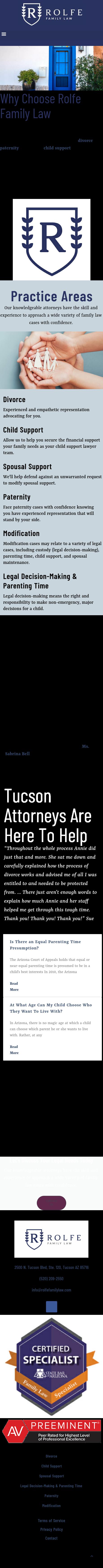 Law Offices of Annie M. Rolfe - Tucson AZ Lawyers