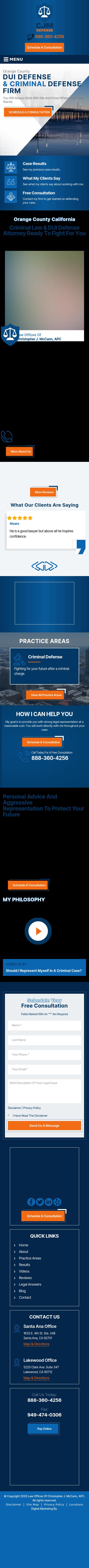 Law Offices of Christopher J. McCann - Santa Ana CA Lawyers