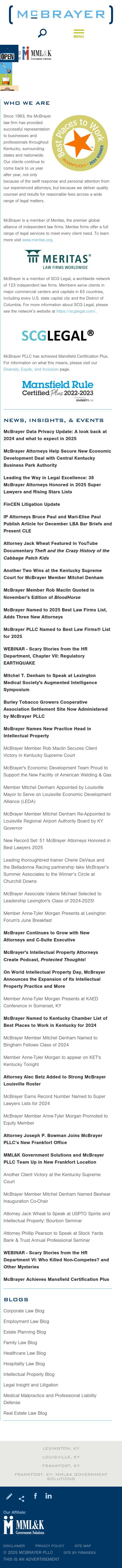 McBrayer, McGinnis, Leslie & Kirkland, PLLC - Washington DC Lawyers