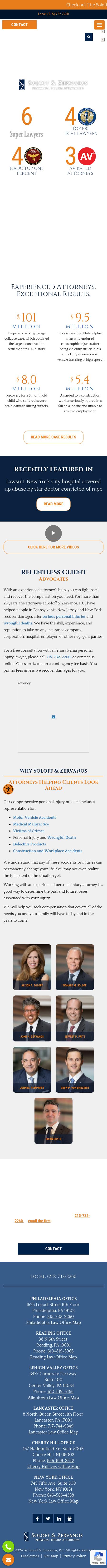 Soloff & Zervanos, P.C. - Allentown PA Lawyers