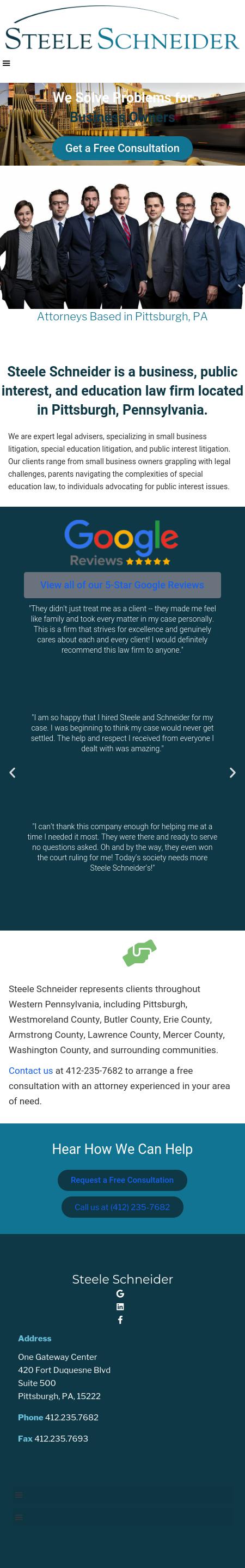 Steele Schneider - Pittsburgh PA Lawyers