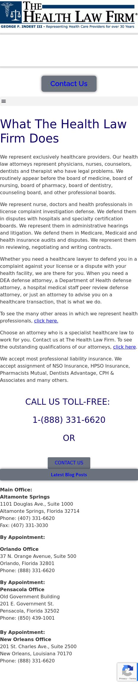 The Health Law Firm - Orlando FL Lawyers