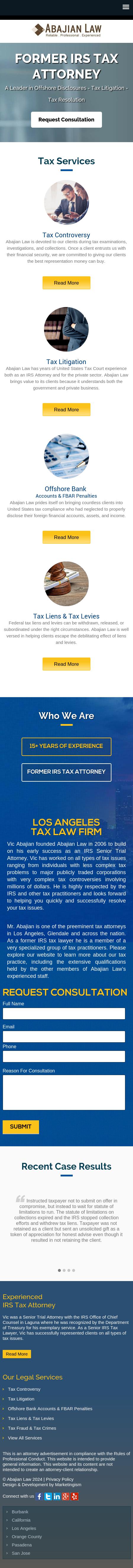 Vic Abajian, LL.M. - Irvine CA Lawyers