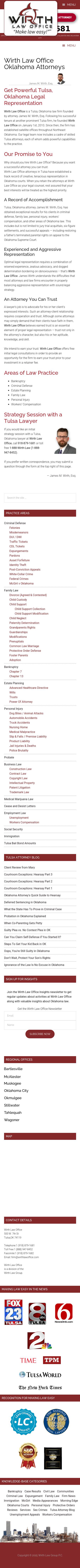 Wirth Law Office - Tulsa Attorneys - Tulsa OK Lawyers