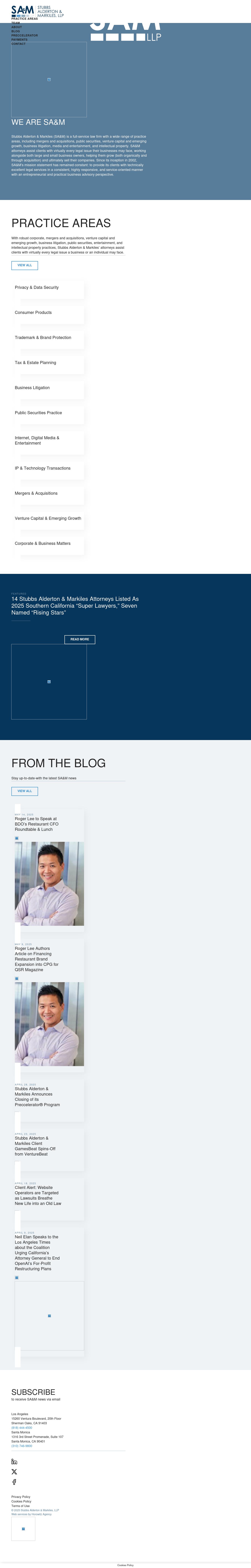 Stubbs Alderton & Markiles, LLP - Sherman Oaks CA Lawyers