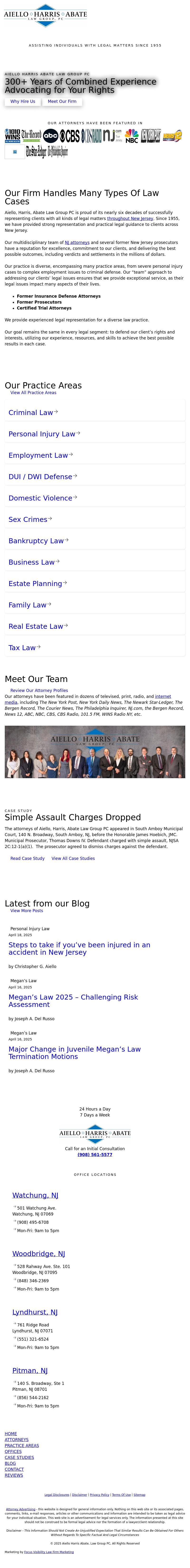 Aiello, Harris, Marth, Tunnero, Pastor & Schiffman, PC Attorneys At Law - Pitman NJ Lawyers