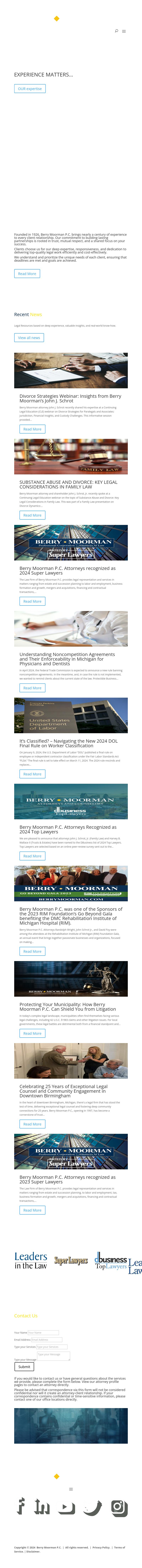 Berry Moorman PC - Ann Arbor MI Lawyers