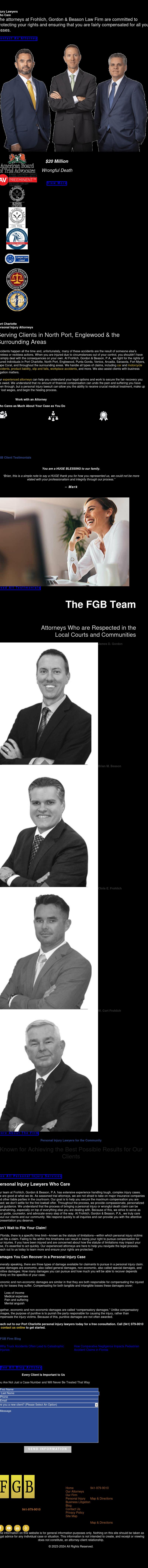 Frohlich, Gordon & Beason, P.A. - Port Charlotte FL Lawyers