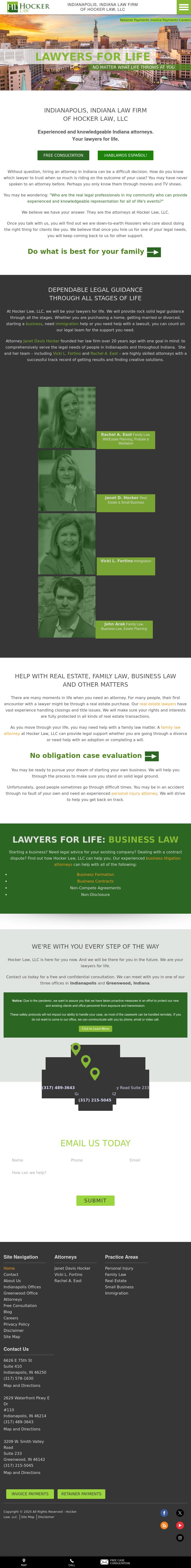 Hocker & Associates, LLC - Indianapolis IN Lawyers