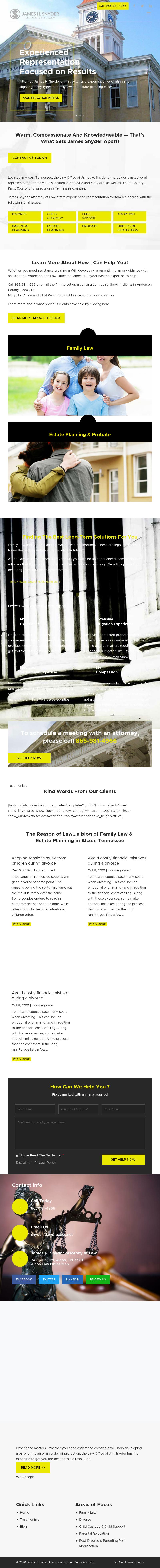 James H. Snyder Jr. - Alcoa TN Lawyers