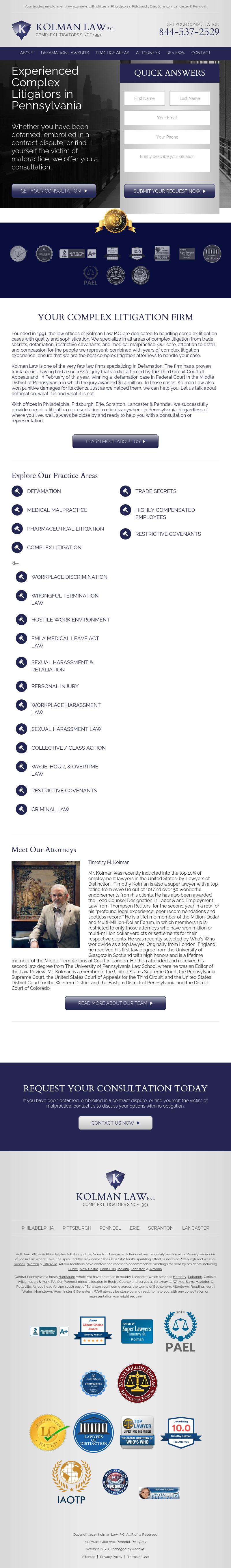 Kolman Ely, P. C. - Scranton PA Lawyers