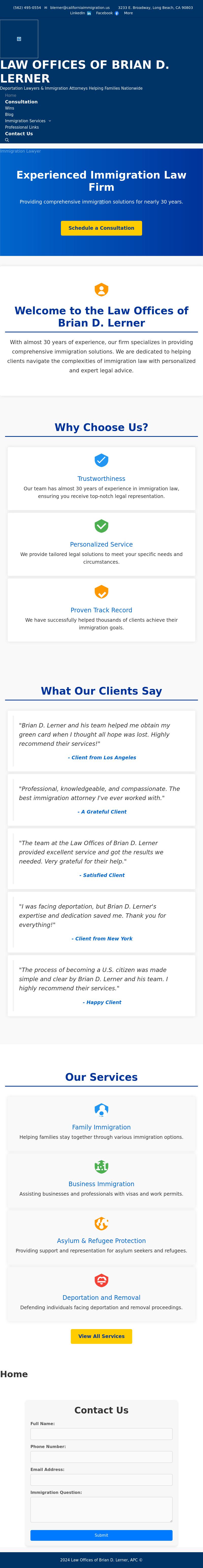 Law Offices Of Brian D. Lerner, APC - Long Beach CA Lawyers