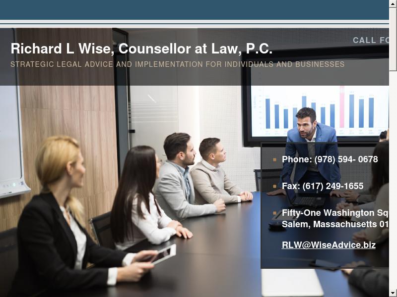 Richard L. Wise - Salem MA Lawyers