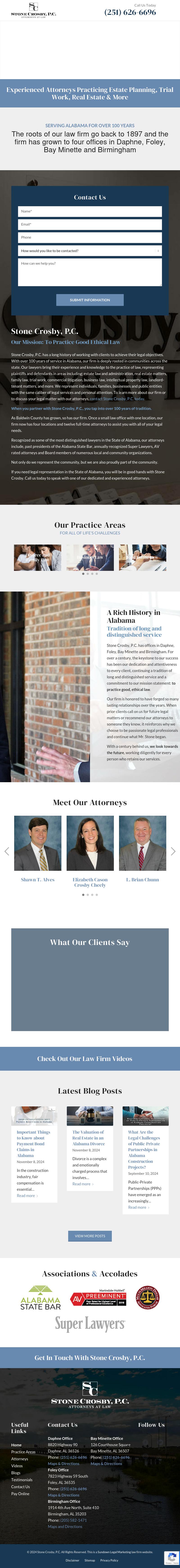 Stone, Granade & Crosby, P.C. - Bay Minette AL Lawyers