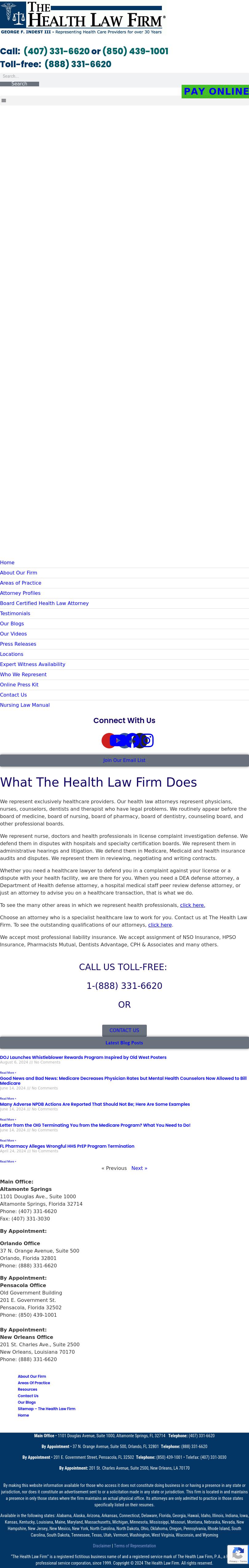 The Health Law Firm - Orlando FL Lawyers