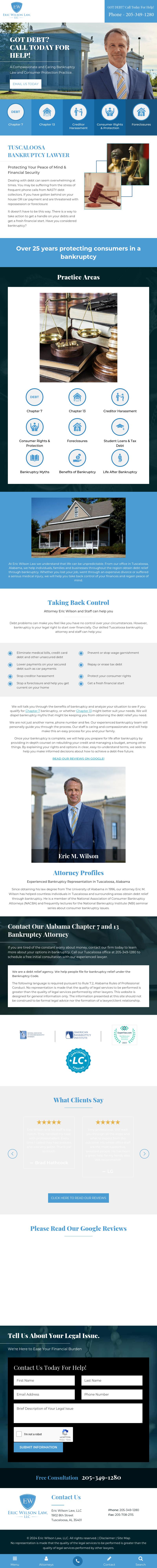 The Law Firm of Eric M. Wilson, LLC - Tuscaloosa AL Lawyers