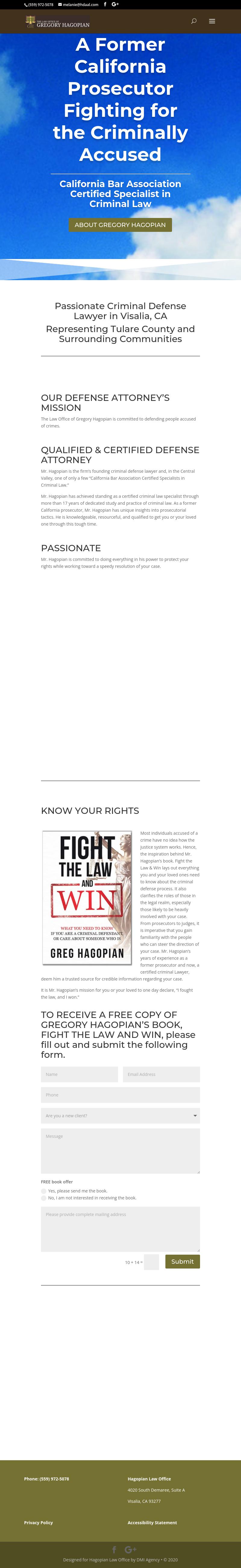 The Law Office of Gregory Hagopian - Visalia CA Lawyers