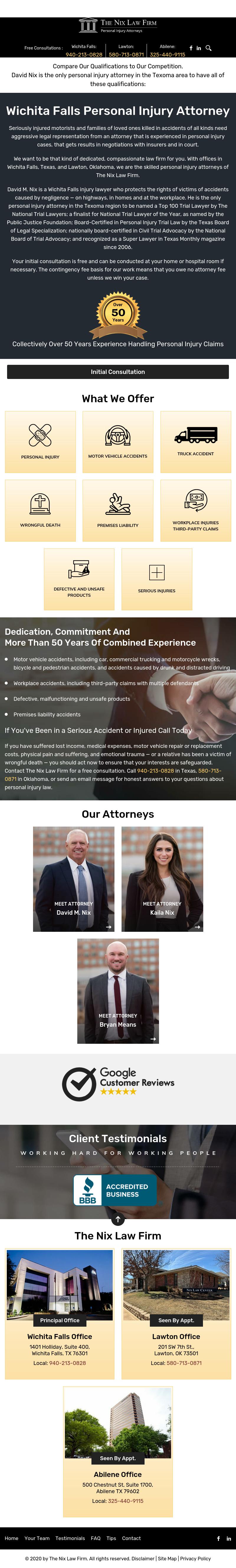 The Nix Law Firm - Wichita Falls TX Lawyers