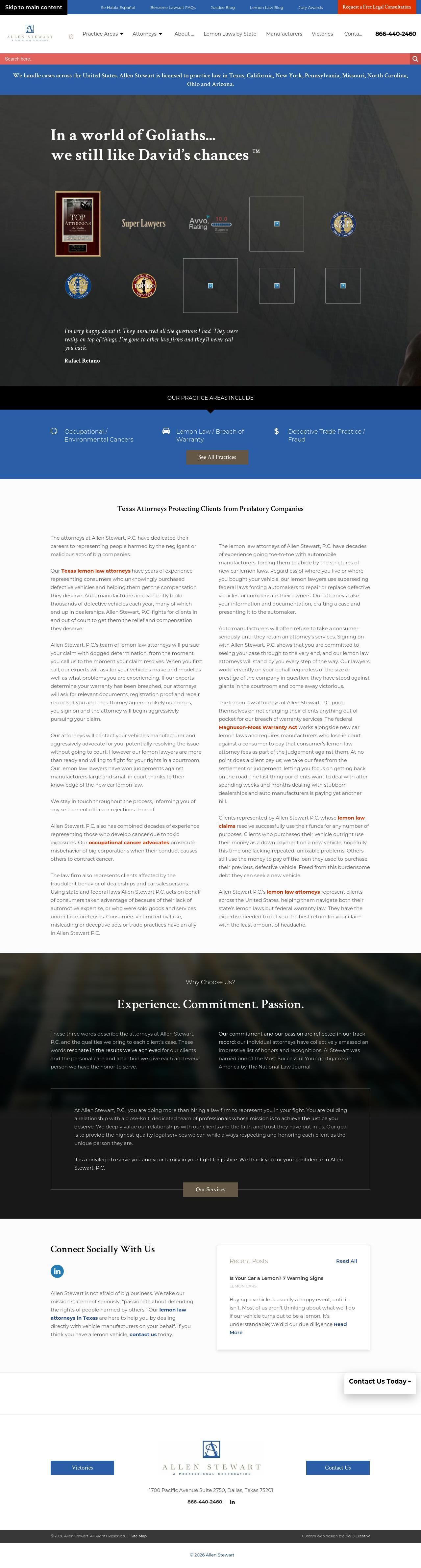 Allen Stewart, P.C. - Dallas TX Lawyers
