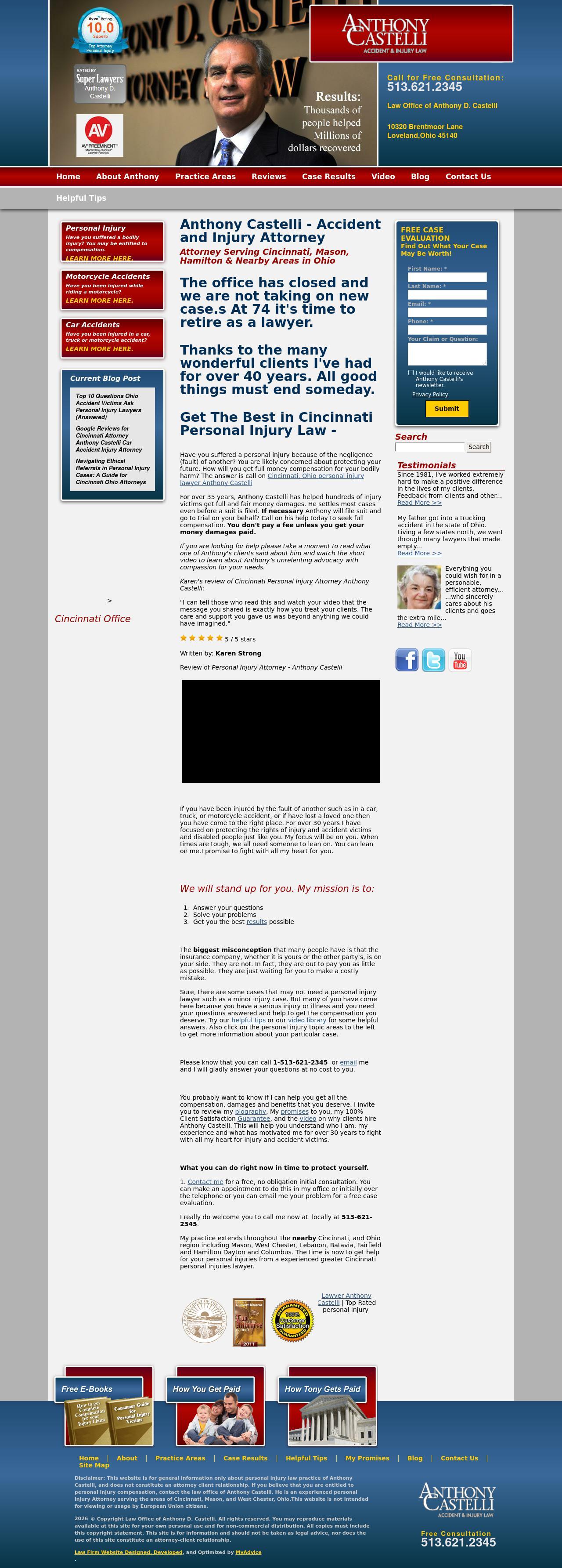 Anthony Castelli Attorney - Cincinnati OH Lawyers