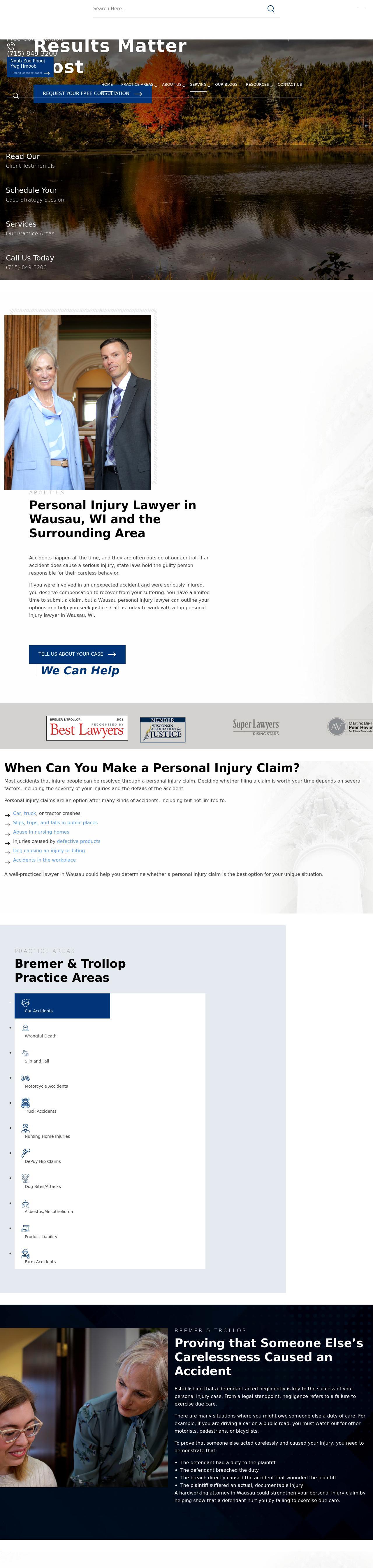 Bremer & Trollop Law Offices, S.C. - Marshfield WI Lawyers