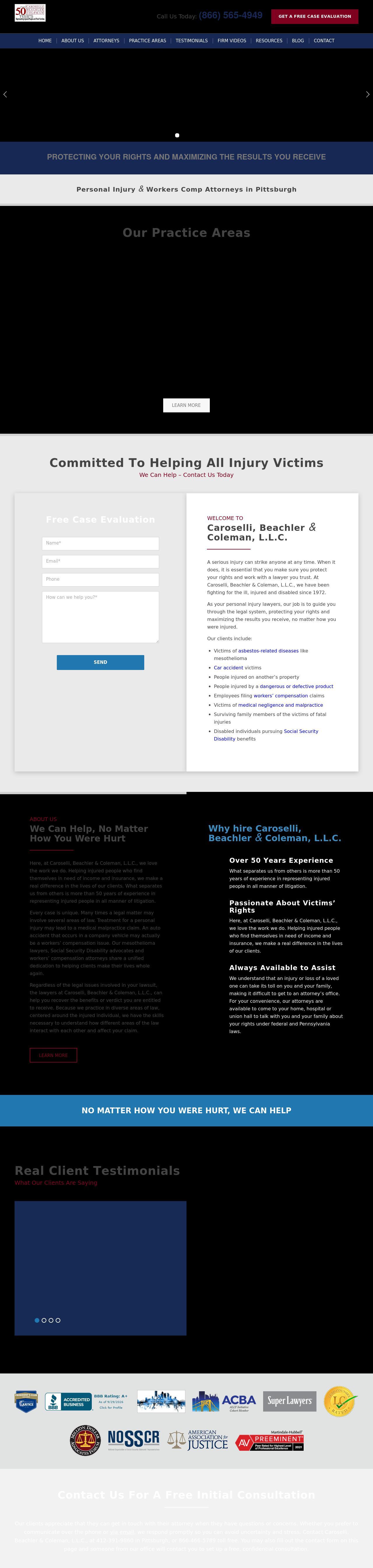 Caroselli, Beachler, McTiernan & Coleman - Pittsburgh PA Lawyers