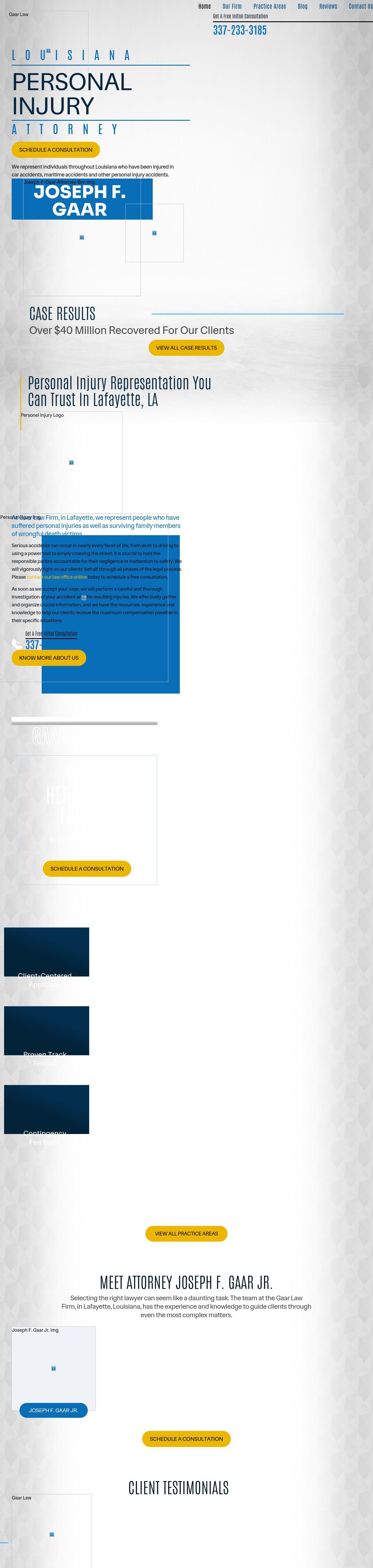 Gaar Law Firm - Lafayette LA Lawyers