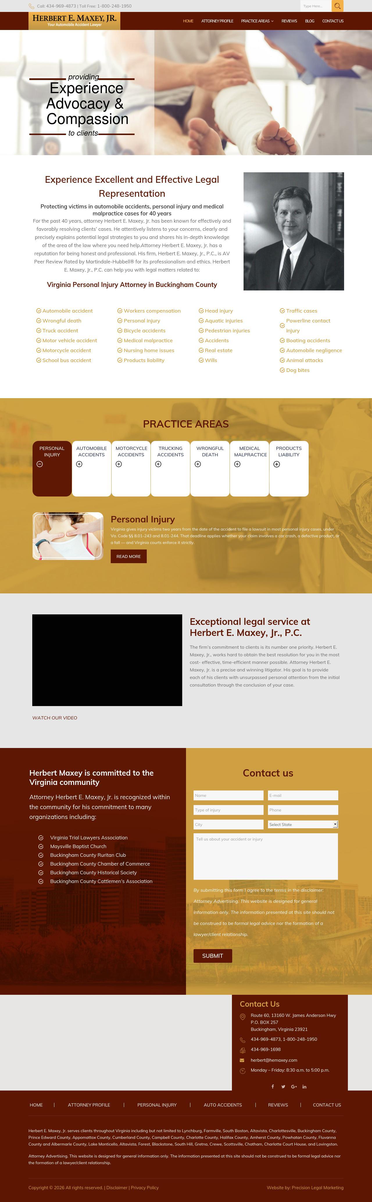 Herbert E. Maxey Jr., Attorney at Law - Buckingham VA Lawyers