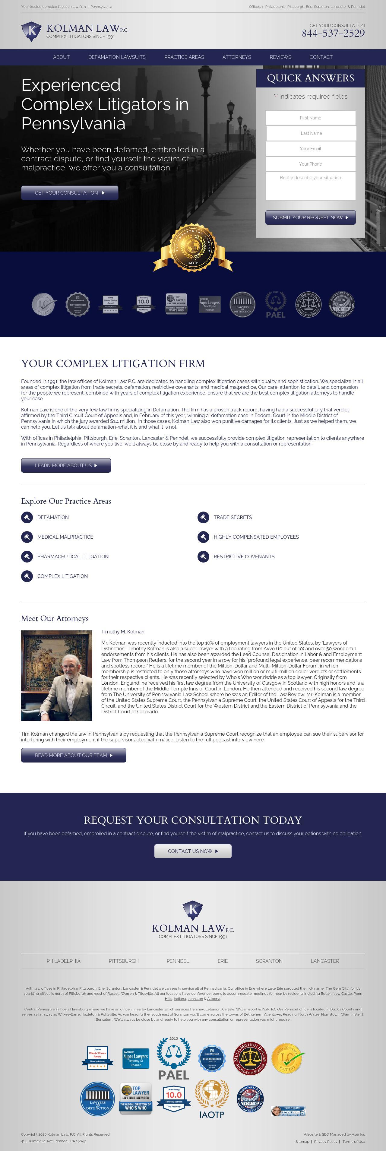 Kolman Ely, P. C. - Philadelphia PA Lawyers