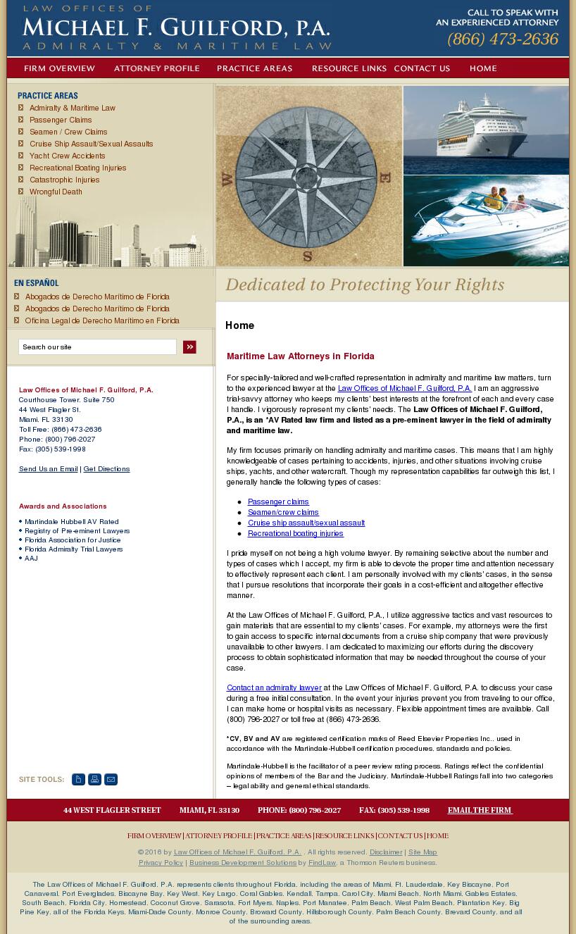 Law Offices of Michael F. Guilford, P.A. - Miami FL Lawyers