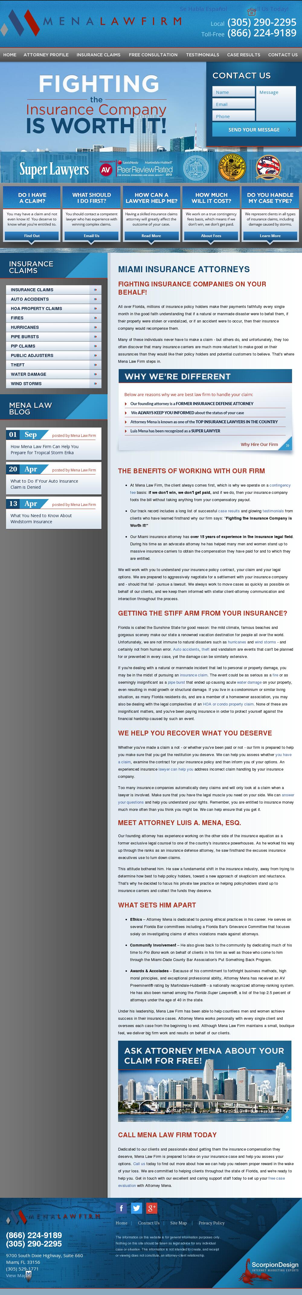 Mena Law Firm - Miami FL Lawyers
