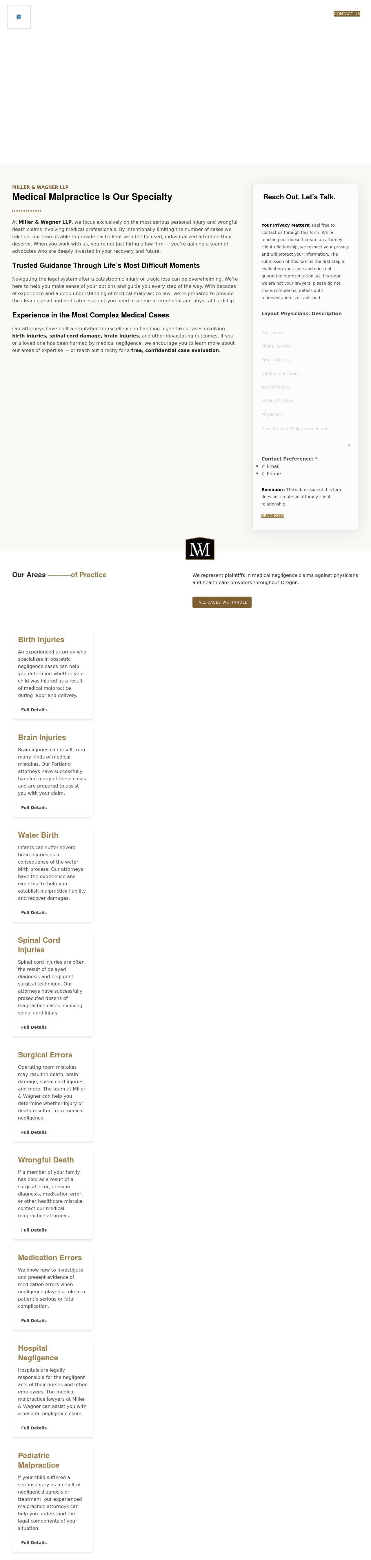 Miller & Wagner, LLP - Eugene OR Lawyers