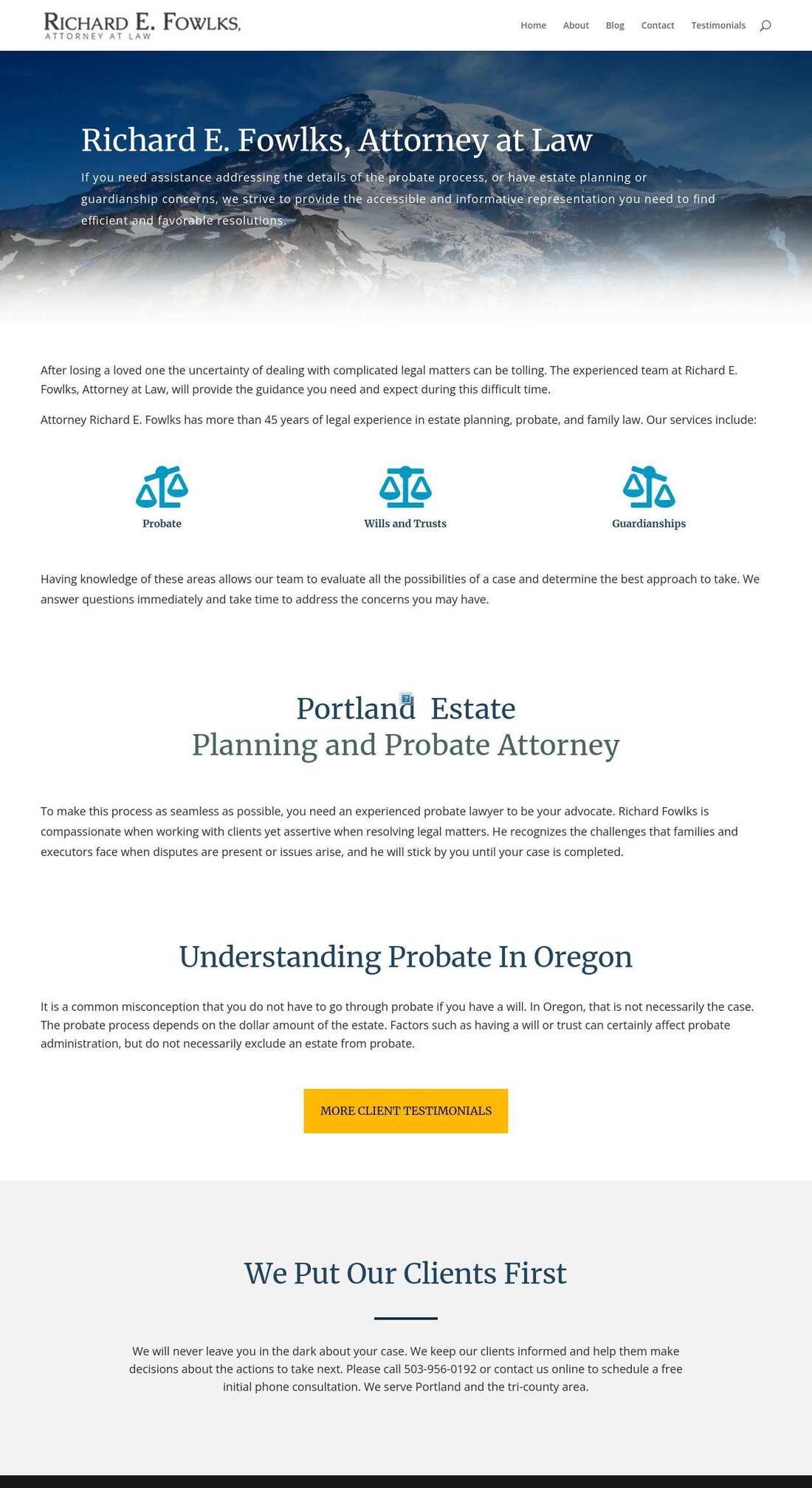 Richard E. Fowlks, Attorney at Law - Portland OR Lawyers