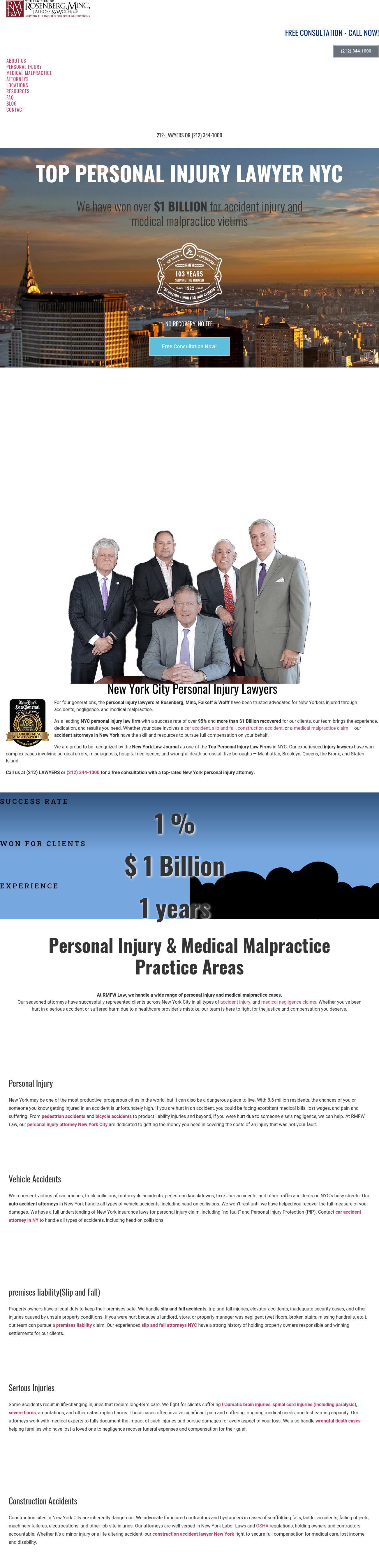 Rosenberg, Minc, Falkoff & Wolff, LLP - New York NY Lawyers