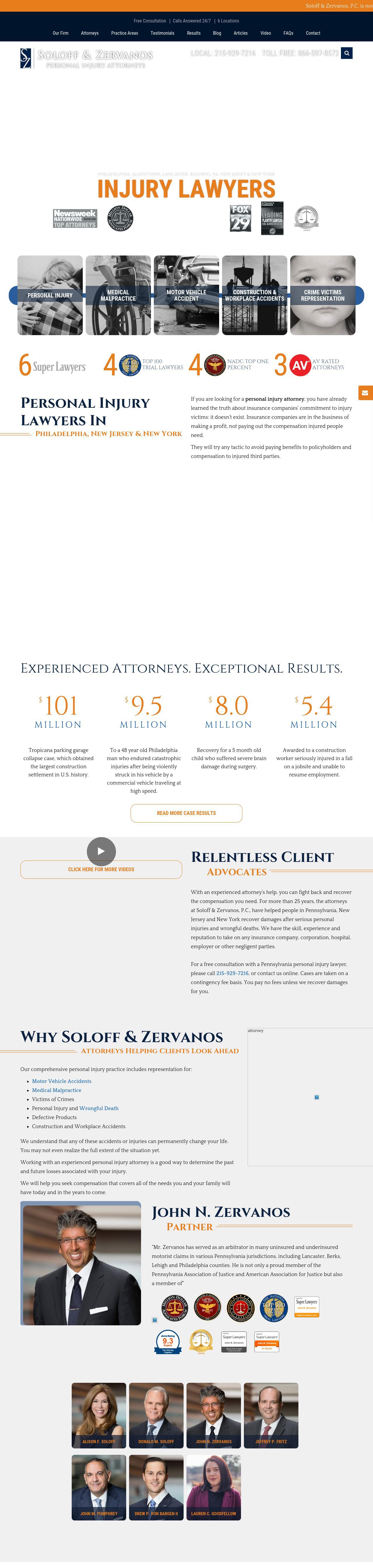 Soloff & Zervanos, P.C. - Philadelphia PA Lawyers