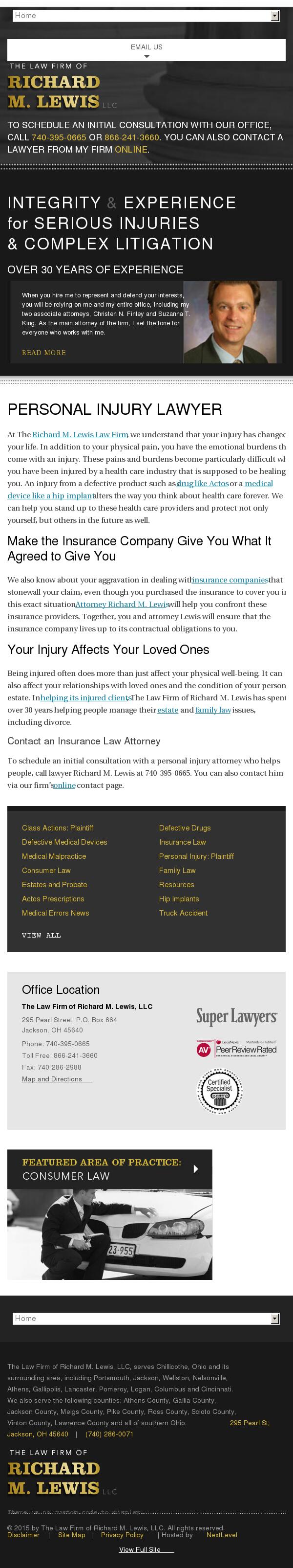 The Law Firm of Richard M. Lewis, LLC - Jackson OH Lawyers