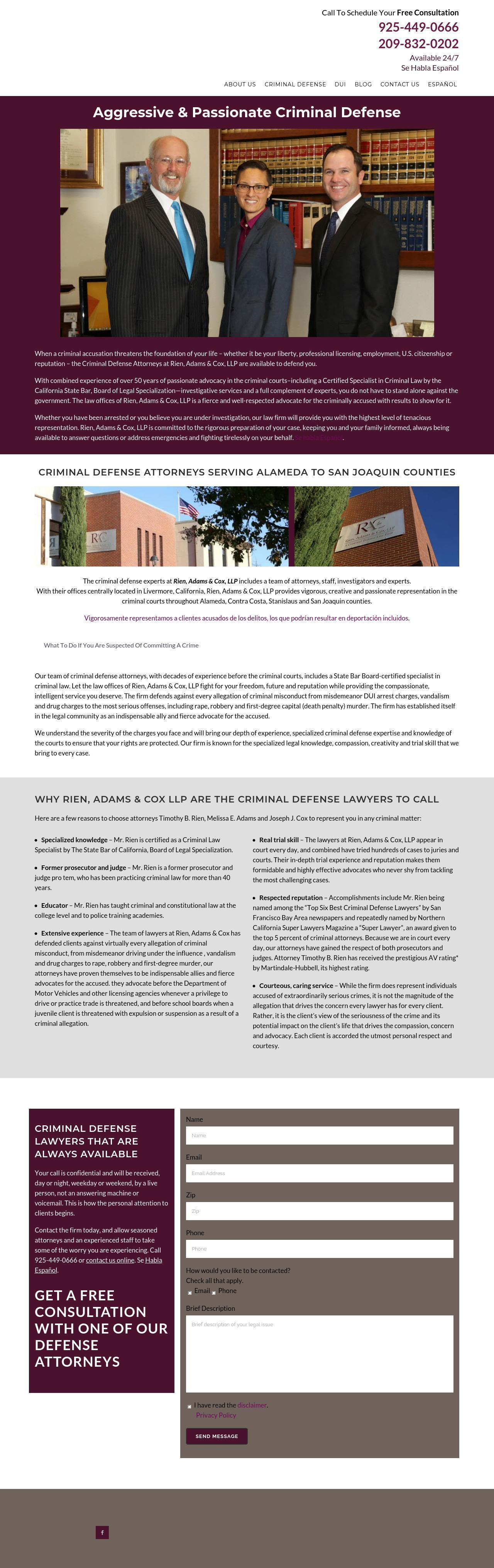 The Law Offices of Timothy B. Rien - Livermore CA Lawyers
