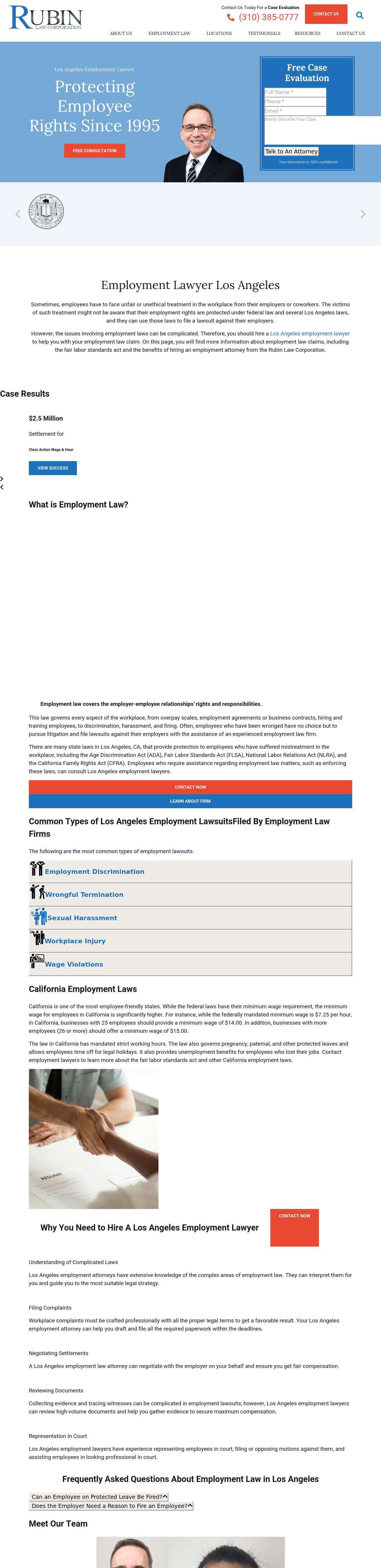 The Rubin Law Corporation - Los Angeles CA Lawyers