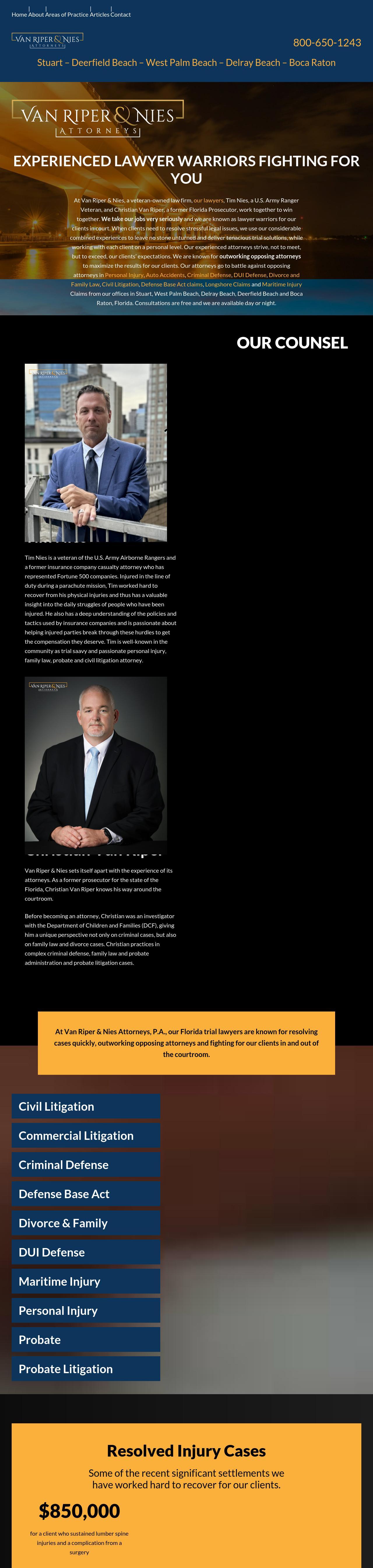 Van Riper & Nies Attorneys - West Palm Beach FL Lawyers