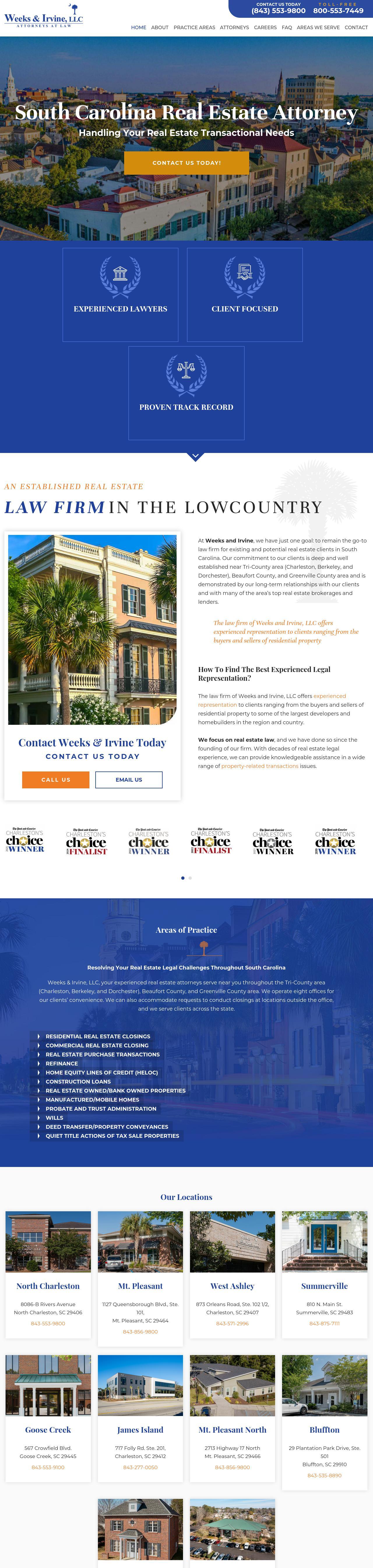 Weeks & Irvine, LLC - Mt. Pleasant SC Lawyers