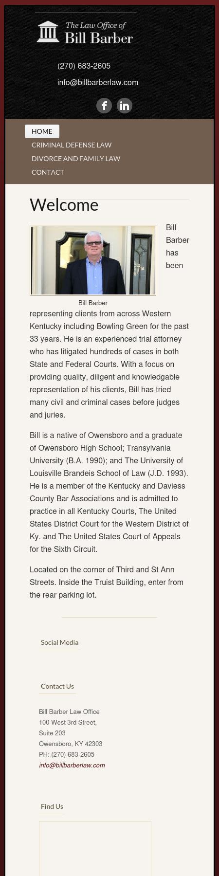 Bill Barber Law Office - Owensboro KY Lawyers