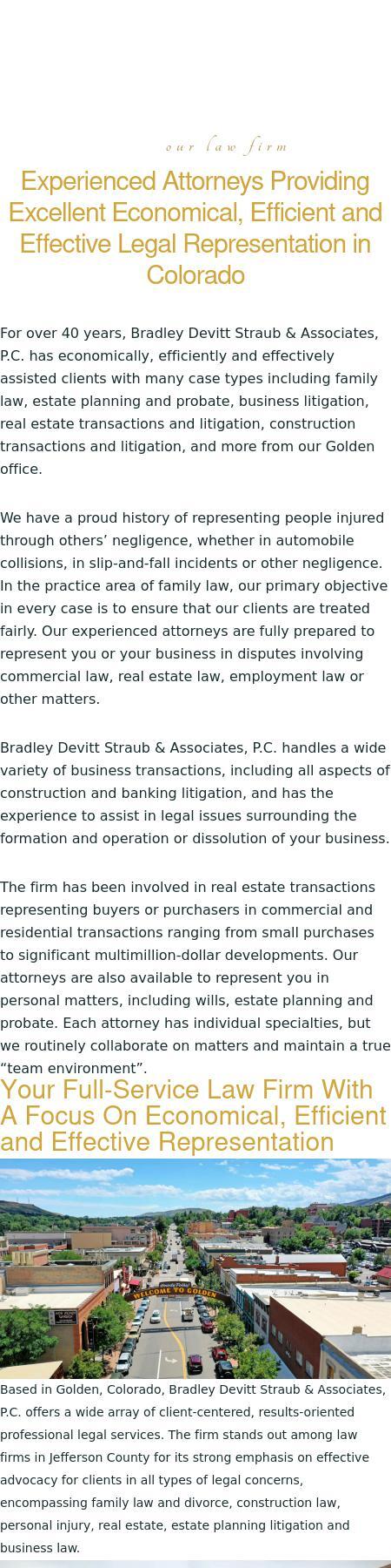 Bradley Devitt Haas & Watkins, P.C. - Golden CO Lawyers