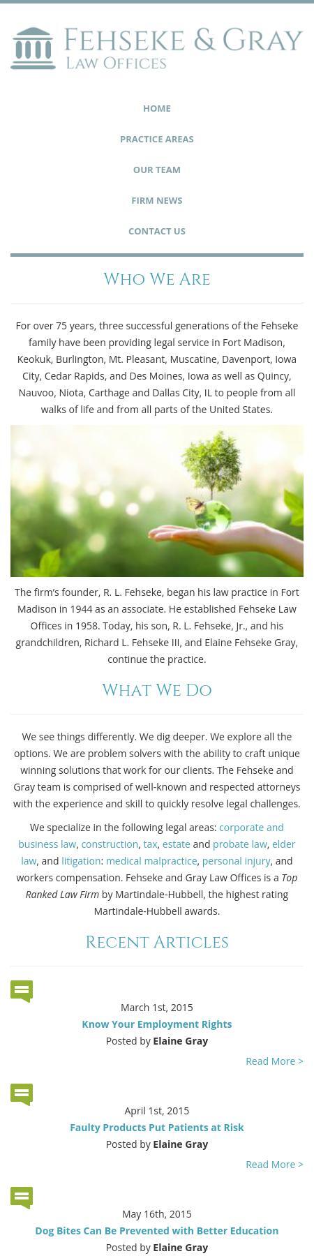 Fehseke and Gray - Fort Madison IA Lawyers